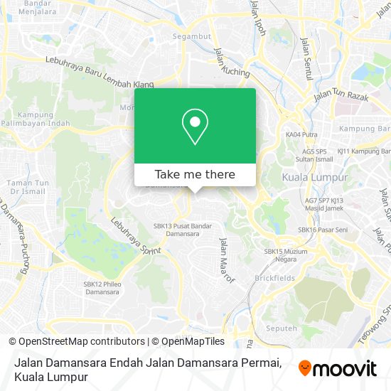 Jalan Damansara Endah Jalan Damansara Permai map