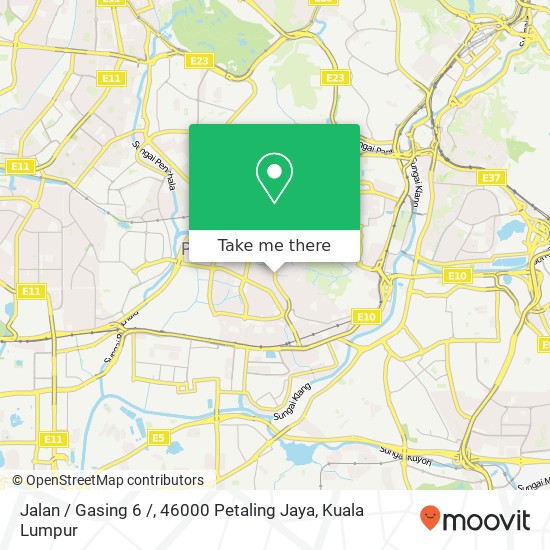 Jalan / Gasing 6 /, 46000 Petaling Jaya map