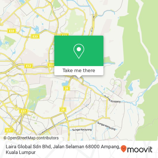 Peta Laira Global Sdn Bhd, Jalan Selaman 68000 Ampang