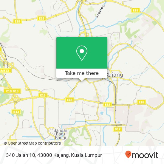 340 Jalan 10, 43000 Kajang map