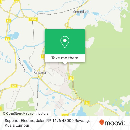 Superior Electric, Jalan RP 11 / 6 48000 Rawang map