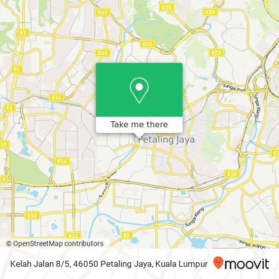 Kelah Jalan 8 / 5, 46050 Petaling Jaya map