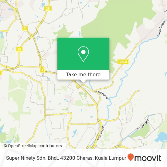 Super Ninety Sdn. Bhd., 43200 Cheras map