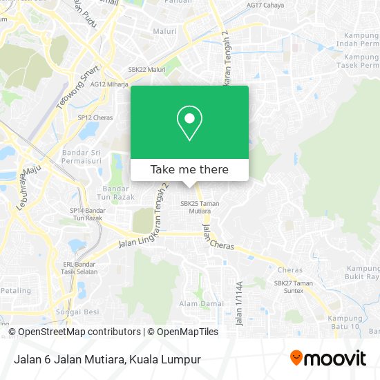 Jalan 6 Jalan Mutiara map