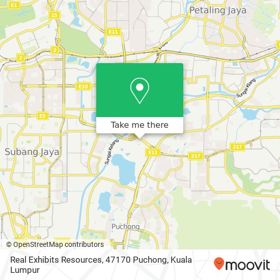 Real Exhibits Resources, 47170 Puchong map