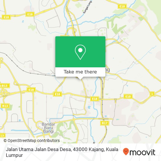 Jalan Utama Jalan Desa Desa, 43000 Kajang map