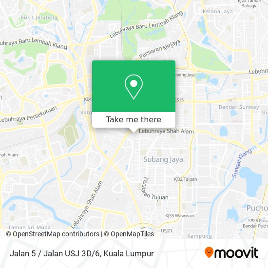 Peta Jalan 5 / Jalan USJ 3D/6