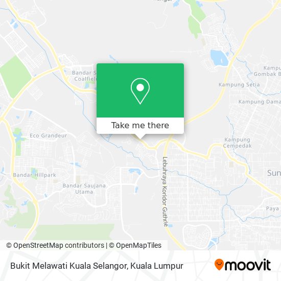 Bukit Melawati Kuala Selangor map