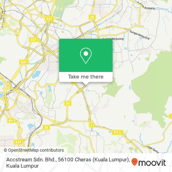 Accstream Sdn. Bhd., 56100 Cheras (Kuala Lumpur) map