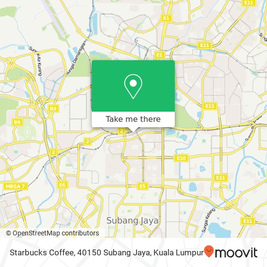 Starbucks Coffee, 40150 Subang Jaya map