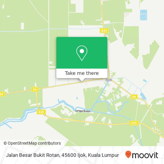 Peta Jalan Besar Bukit Rotan, 45600 Ijok
