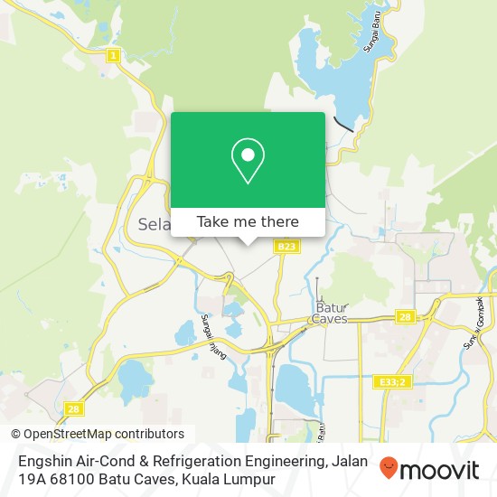 Engshin Air-Cond & Refrigeration Engineering, Jalan 19A 68100 Batu Caves map