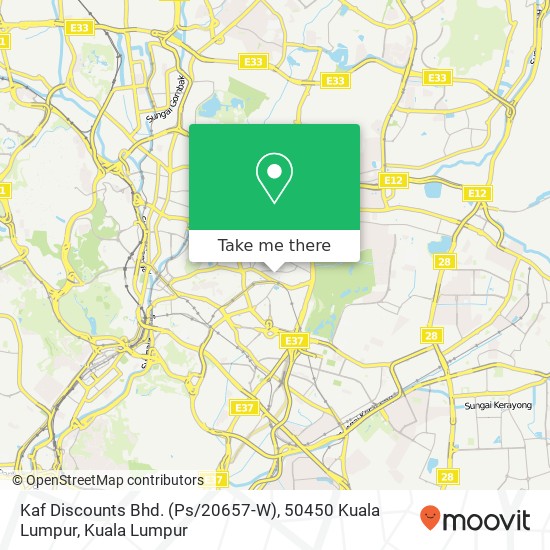 Kaf Discounts Bhd. (Ps / 20657-W), 50450 Kuala Lumpur map