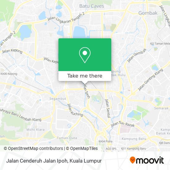 Jalan Cenderuh Jalan Ipoh map