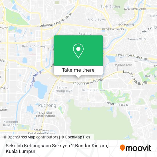 Sekolah Kebangsaan Seksyen 2 Bandar Kinrara map