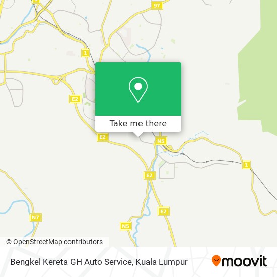 Peta Bengkel Kereta GH Auto Service