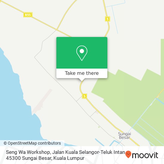 Seng Wa Workshop, Jalan Kuala Selangor-Teluk Intan 45300 Sungai Besar map