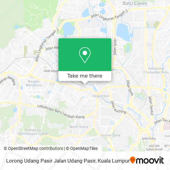 Peta Lorong Udang Pasir Jalan Udang Pasir