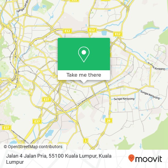 Jalan 4 Jalan Pria, 55100 Kuala Lumpur map