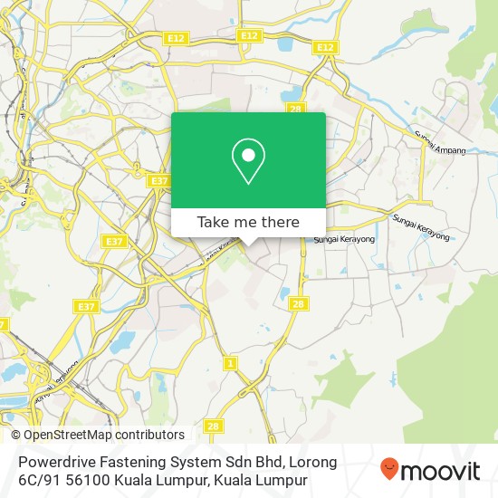 Peta Powerdrive Fastening System Sdn Bhd, Lorong 6C / 91 56100 Kuala Lumpur