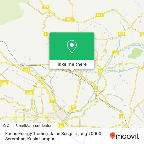 Focus Energy Trading, Jalan Sungai Ujong 70000 Seremban map