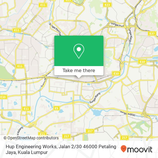 Hup Engineering Works, Jalan 2 / 30 46000 Petaling Jaya map