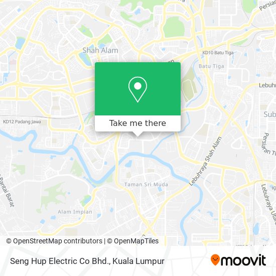 Seng Hup Electric Co Bhd. map