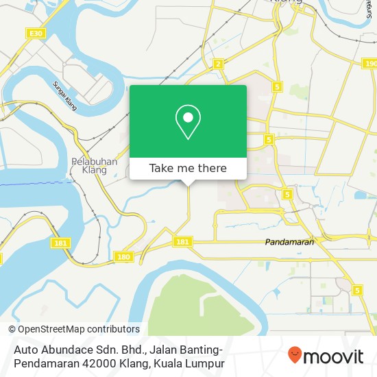 Auto Abundace Sdn. Bhd., Jalan Banting-Pendamaran 42000 Klang map