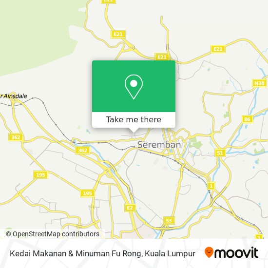 Kedai Makanan & Minuman Fu Rong map