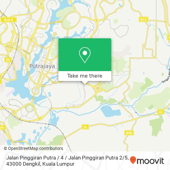 Jalan Pinggiran Putra / 4 / Jalan Pinggiran Putra 2 / 5, 43000 Dengkil map