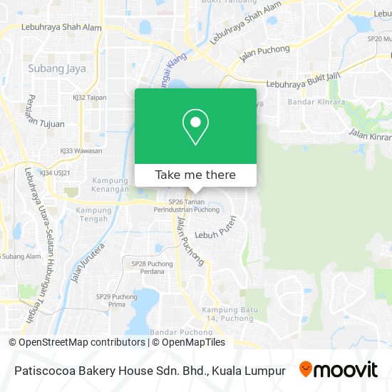 Patiscocoa Bakery House Sdn. Bhd. map