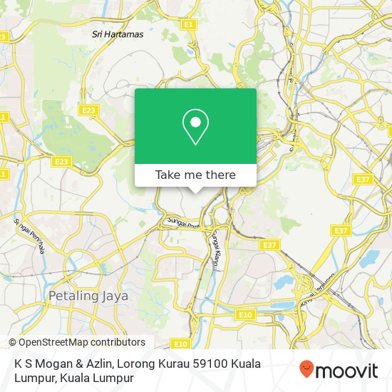 K S Mogan & Azlin, Lorong Kurau 59100 Kuala Lumpur map