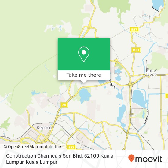 Construction Chemicals Sdn Bhd, 52100 Kuala Lumpur map