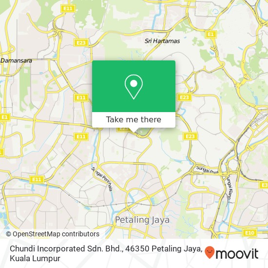 Chundi Incorporated Sdn. Bhd., 46350 Petaling Jaya map