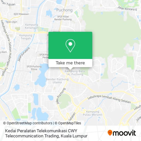 Kedai Peralatan Telekomunikasi CWY Telecommunication Trading map