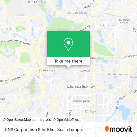 CNS Corporation Sdn. Bhd. map
