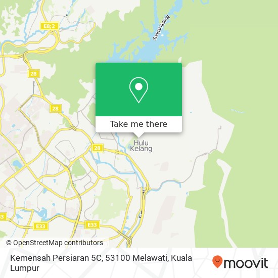 Peta Kemensah Persiaran 5C, 53100 Melawati