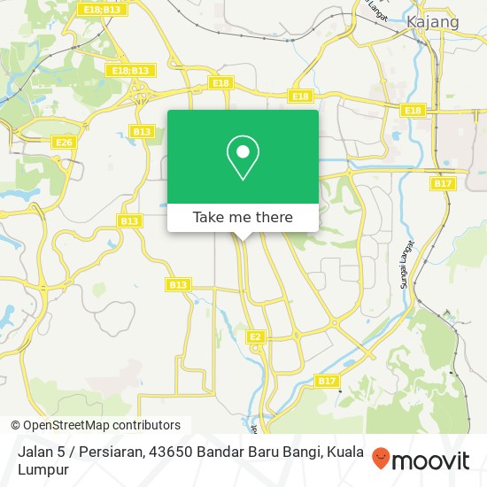 Jalan 5 / Persiaran, 43650 Bandar Baru Bangi map