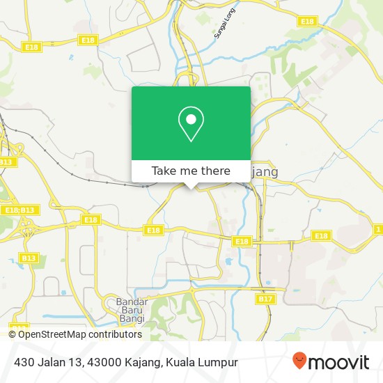 Peta 430 Jalan 13, 43000 Kajang