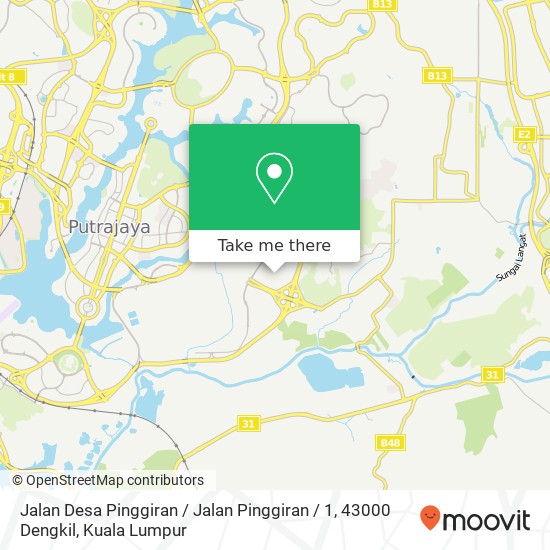 Jalan Desa Pinggiran / Jalan Pinggiran / 1, 43000 Dengkil map