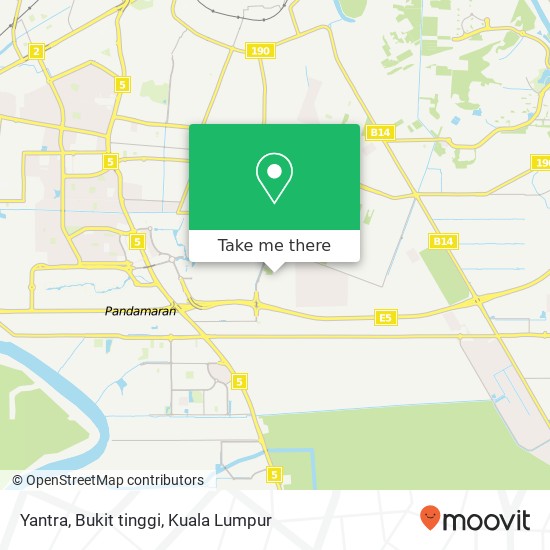 Yantra, Bukit tinggi map