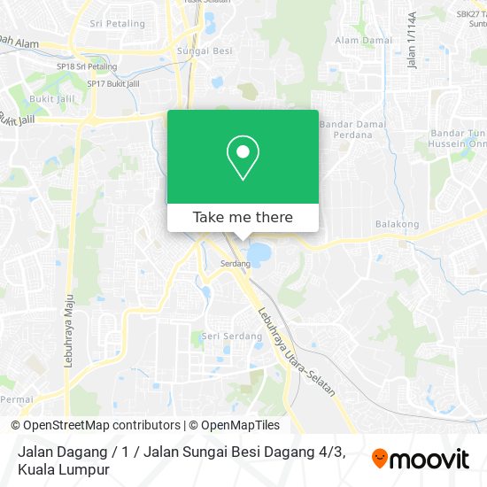 Jalan Dagang / 1 / Jalan Sungai Besi Dagang 4 / 3 map