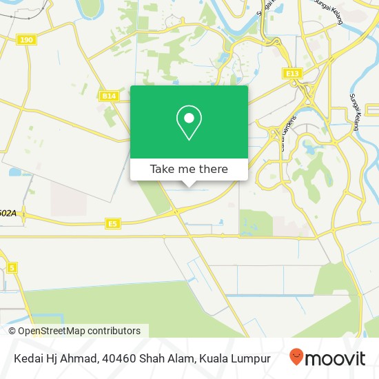 Peta Kedai Hj Ahmad, 40460 Shah Alam