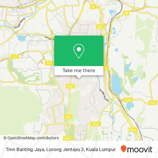 Tmn Banting Jaya, Lorong Jentayu 3 map