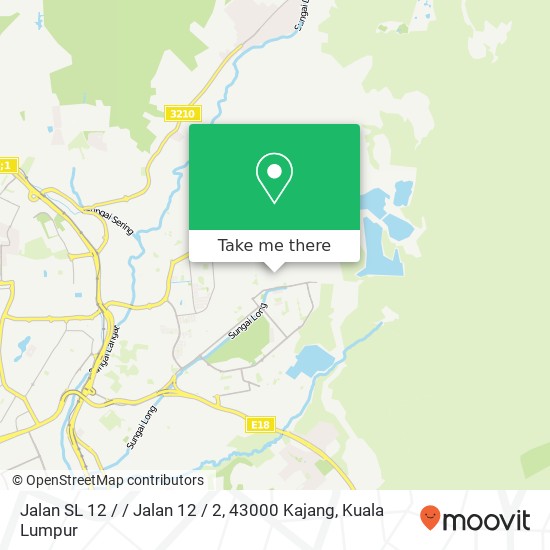 Peta Jalan SL 12 / / Jalan 12 / 2, 43000 Kajang