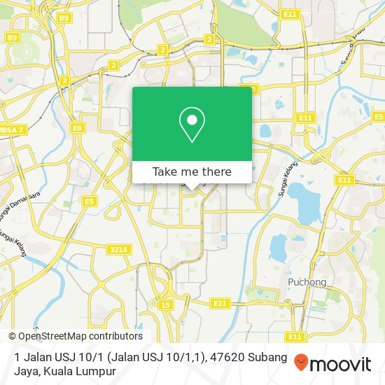 1 Jalan USJ 10 / 1 (Jalan USJ 10 / 1,1), 47620 Subang Jaya map