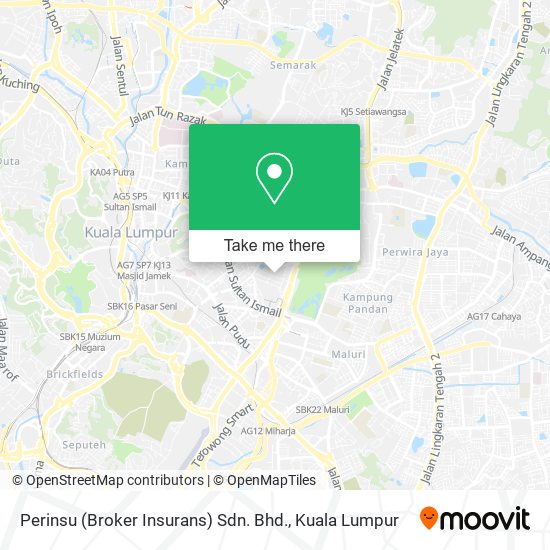 Perinsu (Broker Insurans) Sdn. Bhd. map