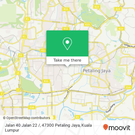 Peta Jalan 40 Jalan 22 /, 47300 Petaling Jaya