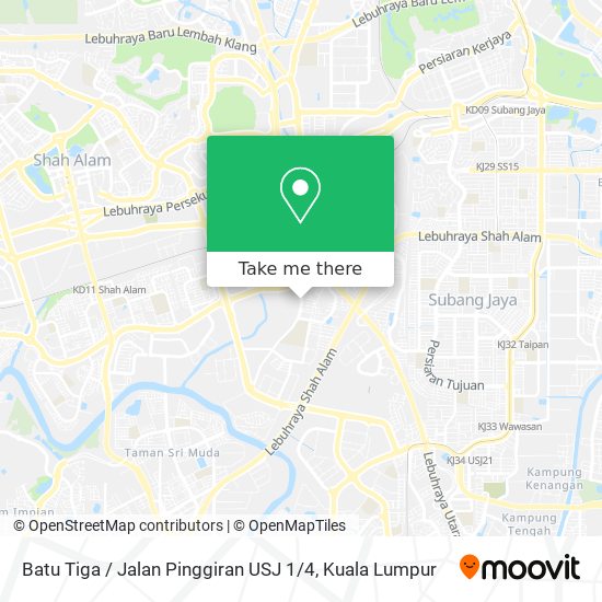 Batu Tiga / Jalan Pinggiran USJ 1 / 4 map