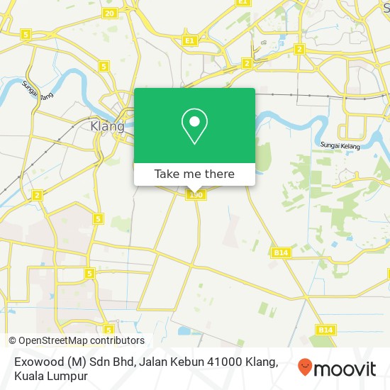 Exowood (M) Sdn Bhd, Jalan Kebun 41000 Klang map